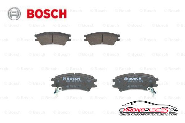 Achat de BOSCH 0 986 424 575 Kit de plaquettes de frein, frein à disque pas chères