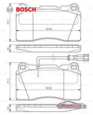 Achat de BOSCH 0 986 424 577 Kit de plaquettes de frein, frein à disque pas chères