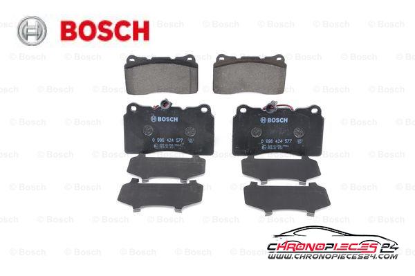 Achat de BOSCH 0 986 424 577 Kit de plaquettes de frein, frein à disque pas chères