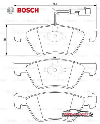 Achat de BOSCH 0 986 424 578 Kit de plaquettes de frein, frein à disque pas chères