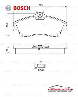 Achat de BOSCH 0 986 424 583 Kit de plaquettes de frein, frein à disque pas chères