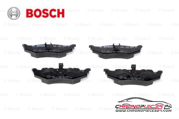 Achat de BOSCH 0 986 424 585 Kit de plaquettes de frein, frein à disque pas chères