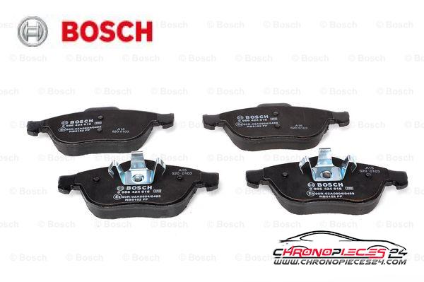 Achat de BOSCH 0 986 424 616 Kit de plaquettes de frein, frein à disque pas chères