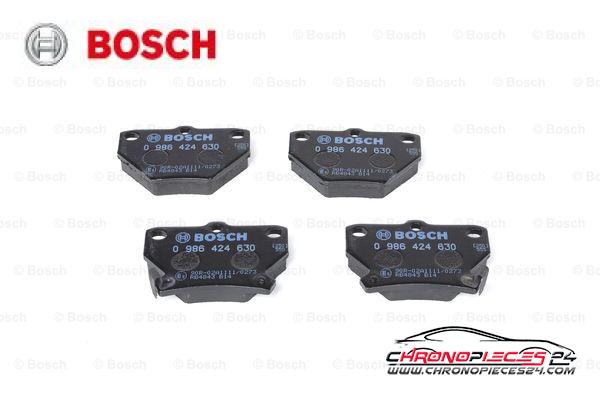 Achat de BOSCH 0 986 424 630 Kit de plaquettes de frein, frein à disque pas chères