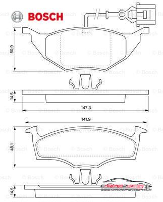 Achat de BOSCH 0 986 424 632 Kit de plaquettes de frein, frein à disque pas chères