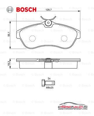 Achat de BOSCH 0 986 424 635 Kit de plaquettes de frein, frein à disque pas chères