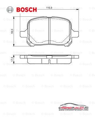 Achat de BOSCH 0 986 424 639 Kit de plaquettes de frein, frein à disque pas chères