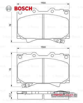 Achat de BOSCH 0 986 424 640 Kit de plaquettes de frein, frein à disque pas chères