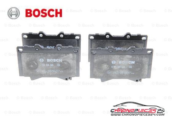 Achat de BOSCH 0 986 424 640 Kit de plaquettes de frein, frein à disque pas chères