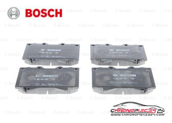 Achat de BOSCH 0 986 424 640 Kit de plaquettes de frein, frein à disque pas chères