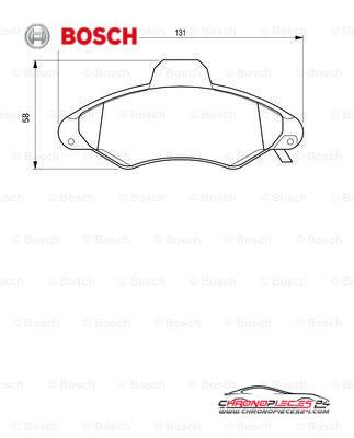 Achat de BOSCH 0 986 424 644 Kit de plaquettes de frein, frein à disque pas chères