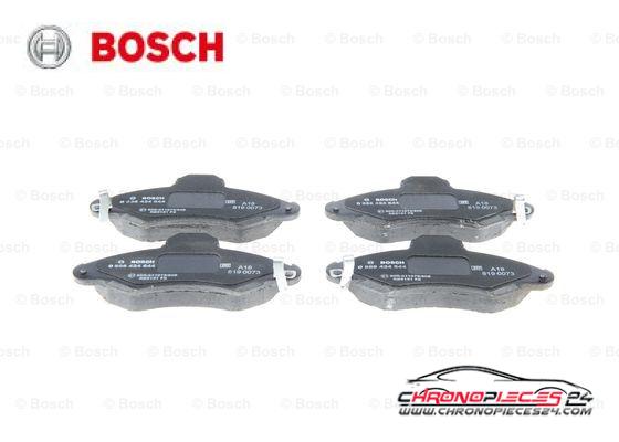 Achat de BOSCH 0 986 424 644 Kit de plaquettes de frein, frein à disque pas chères