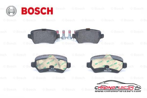 Achat de BOSCH 0 986 424 646 Kit de plaquettes de frein, frein à disque pas chères