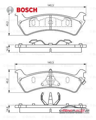 Achat de BOSCH 0 986 424 655 Kit de plaquettes de frein, frein à disque pas chères
