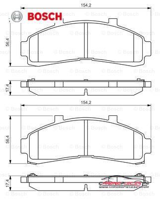 Achat de BOSCH 0 986 424 656 Kit de plaquettes de frein, frein à disque pas chères