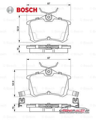 Achat de BOSCH 0 986 424 661 Kit de plaquettes de frein, frein à disque pas chères