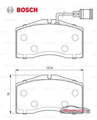 Achat de BOSCH 0 986 424 664 Kit de plaquettes de frein, frein à disque pas chères