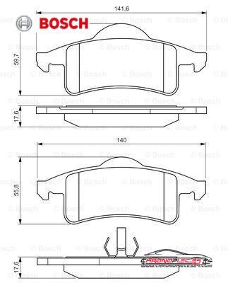 Achat de BOSCH 0 986 424 665 Kit de plaquettes de frein, frein à disque pas chères