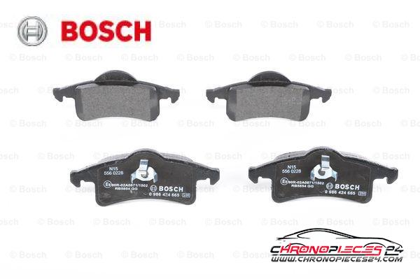 Achat de BOSCH 0 986 424 665 Kit de plaquettes de frein, frein à disque pas chères