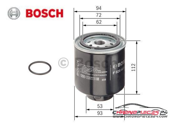 Achat de BOSCH F 026 402 223 Filtre à carburant pas chères