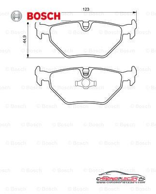 Achat de BOSCH 0 986 424 667 Kit de plaquettes de frein, frein à disque pas chères