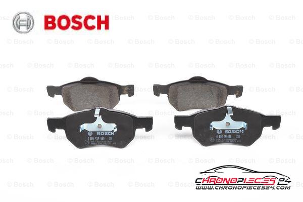 Achat de BOSCH 0 986 424 668 Kit de plaquettes de frein, frein à disque pas chères