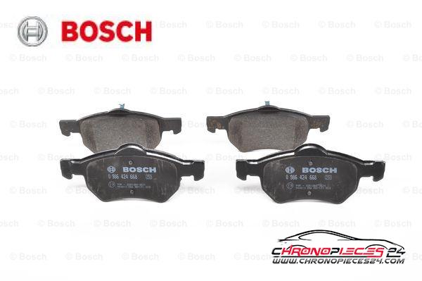 Achat de BOSCH 0 986 424 668 Kit de plaquettes de frein, frein à disque pas chères