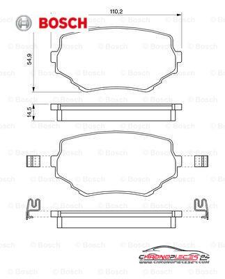 Achat de BOSCH 0 986 424 669 Kit de plaquettes de frein, frein à disque pas chères