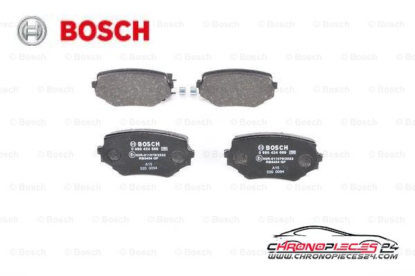 Achat de BOSCH 0 986 424 669 Kit de plaquettes de frein, frein à disque pas chères