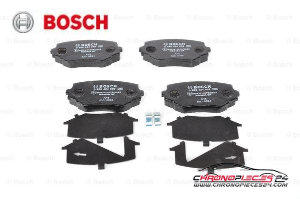 Achat de BOSCH 0 986 424 669 Kit de plaquettes de frein, frein à disque pas chères