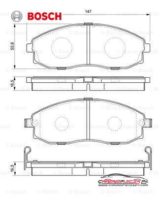 Achat de BOSCH 0 986 424 670 Kit de plaquettes de frein, frein à disque pas chères