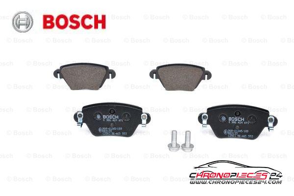 Achat de BOSCH 0 986 424 671 Kit de plaquettes de frein, frein à disque pas chères