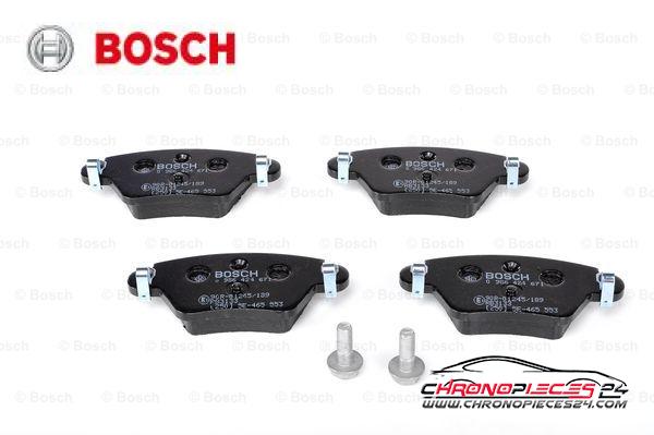 Achat de BOSCH 0 986 424 671 Kit de plaquettes de frein, frein à disque pas chères