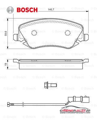 Achat de BOSCH 0 986 424 679 Kit de plaquettes de frein, frein à disque pas chères