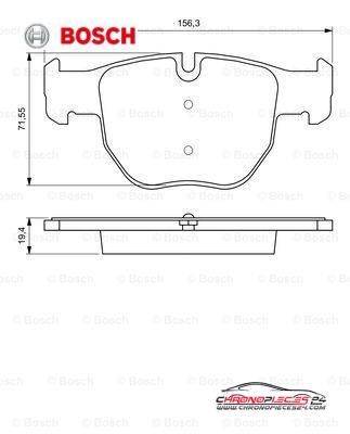 Achat de BOSCH 0 986 424 687 Kit de plaquettes de frein, frein à disque pas chères