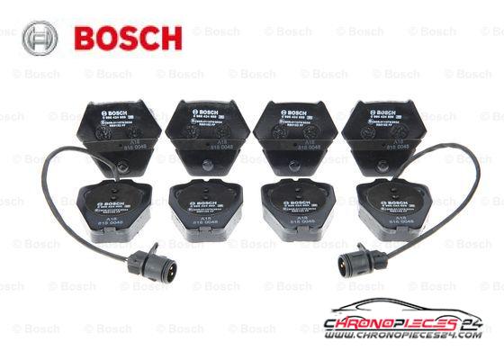 Achat de BOSCH 0 986 424 689 Kit de plaquettes de frein, frein à disque pas chères