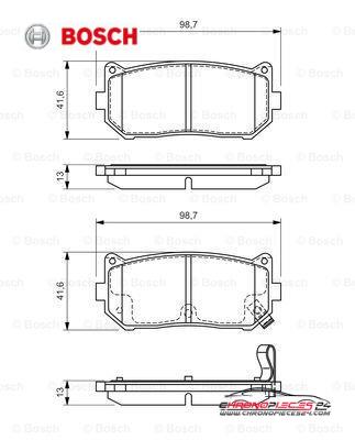 Achat de BOSCH 0 986 424 693 Kit de plaquettes de frein, frein à disque pas chères