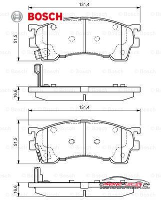 Achat de BOSCH 0 986 424 694 Kit de plaquettes de frein, frein à disque pas chères