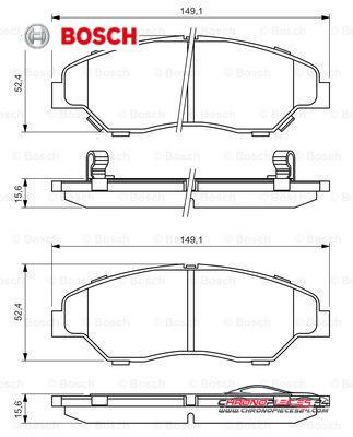 Achat de BOSCH 0 986 424 696 Kit de plaquettes de frein, frein à disque pas chères