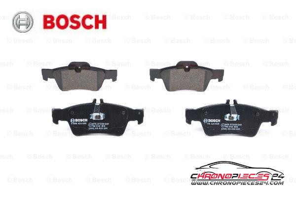 Achat de BOSCH 0 986 424 699 Kit de plaquettes de frein, frein à disque pas chères