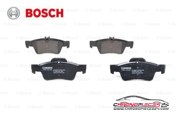 Achat de BOSCH 0 986 424 699 Kit de plaquettes de frein, frein à disque pas chères