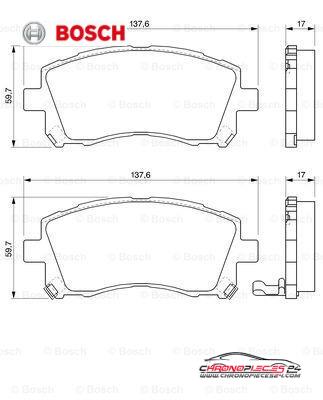 Achat de BOSCH 0 986 424 700 Kit de plaquettes de frein, frein à disque pas chères