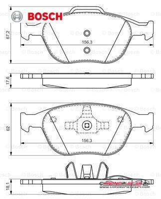 Achat de BOSCH 0 986 424 701 Kit de plaquettes de frein, frein à disque pas chères