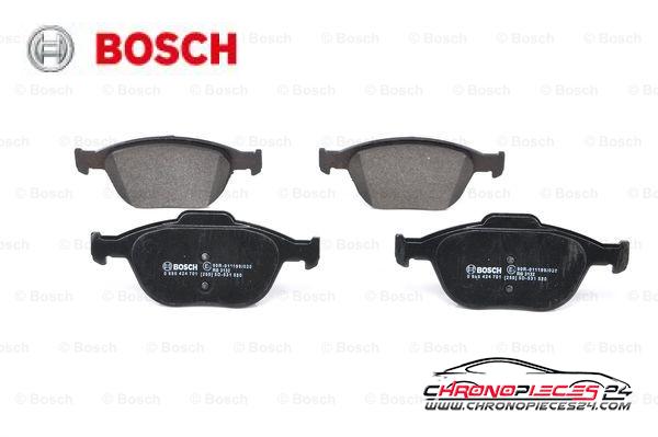 Achat de BOSCH 0 986 424 701 Kit de plaquettes de frein, frein à disque pas chères