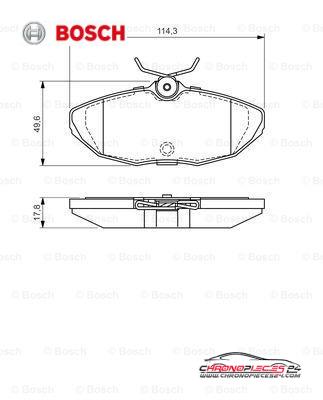 Achat de BOSCH 0 986 424 702 Kit de plaquettes de frein, frein à disque pas chères