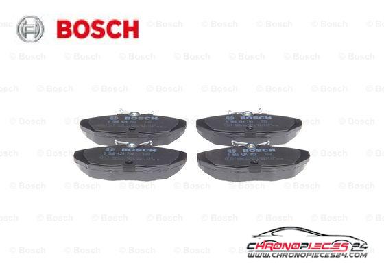 Achat de BOSCH 0 986 424 702 Kit de plaquettes de frein, frein à disque pas chères