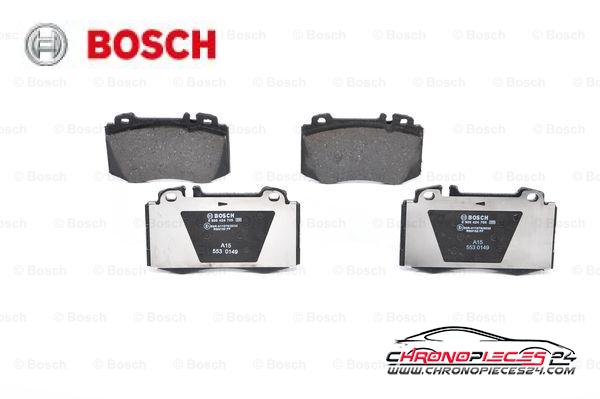 Achat de BOSCH 0 986 424 705 Kit de plaquettes de frein, frein à disque pas chères