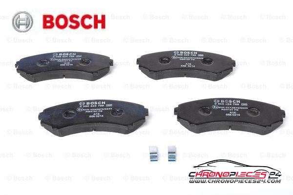 Achat de BOSCH 0 986 424 709 Kit de plaquettes de frein, frein à disque pas chères