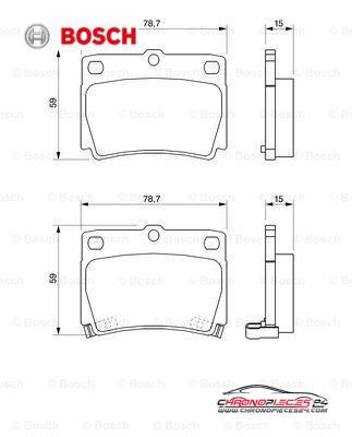 Achat de BOSCH 0 986 424 711 Kit de plaquettes de frein, frein à disque pas chères