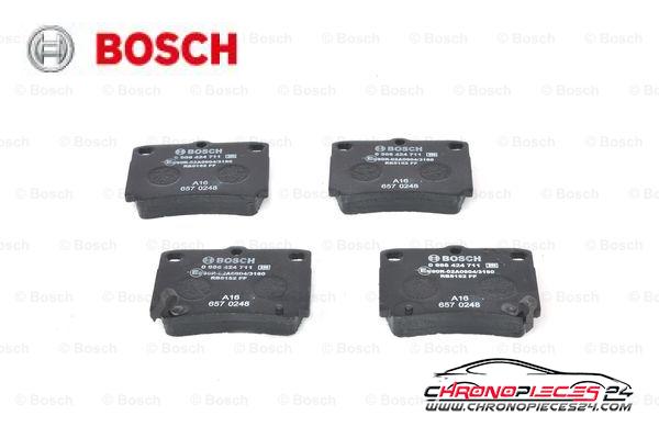 Achat de BOSCH 0 986 424 711 Kit de plaquettes de frein, frein à disque pas chères